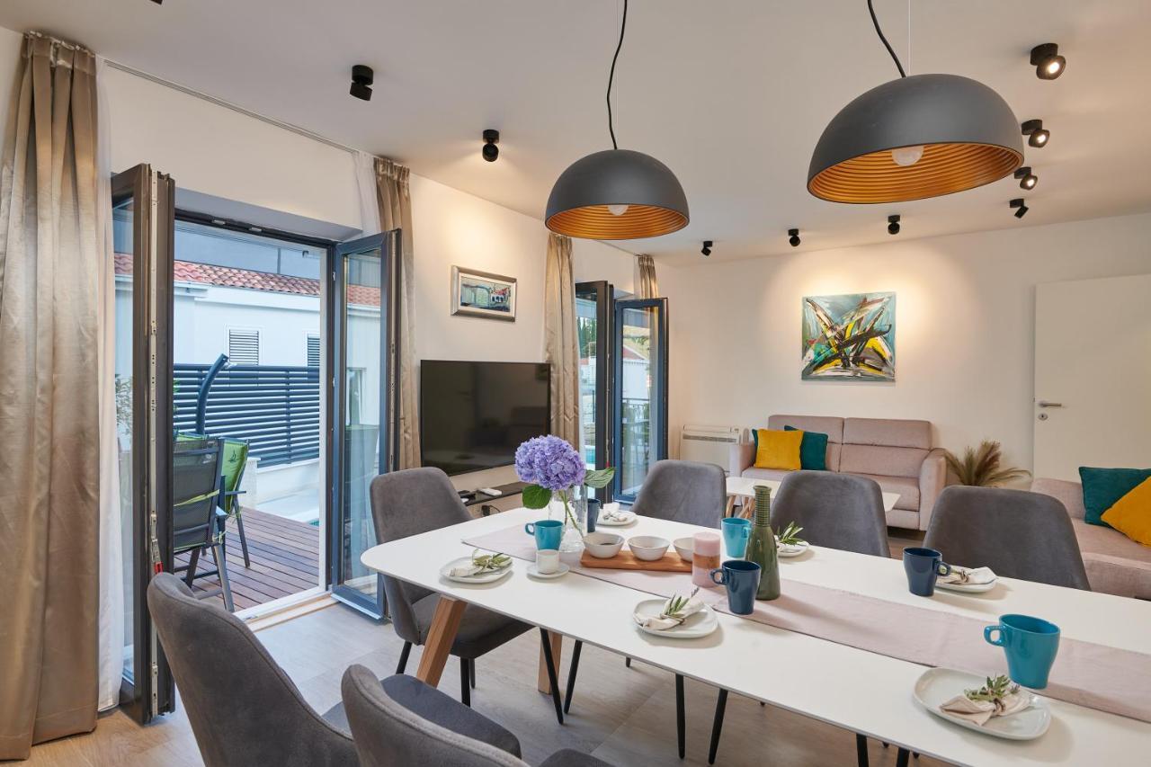 Villa Nika With Private Heated Pool 슬라노 외부 사진